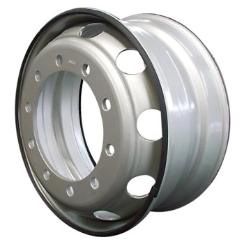 Steel Wheel, Silver - 17.5” x 6.75” / 10 Stud x 225 PCD